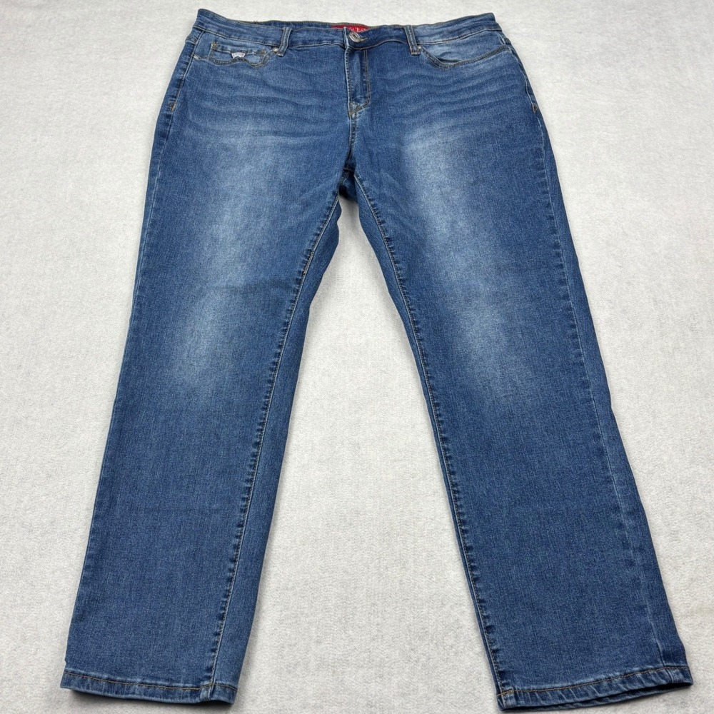 GUESS Jeans Mens 38x30 Blue Brit Rocker Slim Tapered Stretch Denim Pants 38 x 30